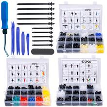 1570 piezas Surtido de clips de parachoques, sujetadores y fijadores de automóvil - 33 tamaños talla grande populares Juego de clips de panel de puerta y moldura para GM Chevy - Clip de fijación para coche - Ver 10