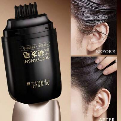 1 Bộ sản phẩm che phủ chân tóc bạc, nhanh chóng và dễ dàng, có các màu đen, nâu đậm, nâu nhạt, thiết kế nhỏ gọn, dùng được cho cả nam và nữ, độ che phủ tự nhiên, chống nước và khô nhanh, sản phẩm che phủ chân tóc khẩn cấp.