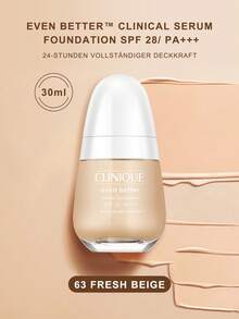 Clinique 倩碧匀净™ 临床精华粉底液 SPF 28/ PA+++ - - #63 FRESH BEIGE - 查看 2