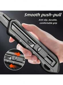 Heavy Duty Manual Blade Cutter, Tool Holder, Ergonomic Grip Design - Waterproof & Rust-Proof Structure, Portable Design Suitable For DIY, Gardening, Handicrafts, Fits Standard Blades, Blades Not Included, Suitable For Home, Workshop, Outdoor Use, Workshop Accessory, Compact Blade Holder, Sturdy Construction, Home Improvement Tool - A - View 1