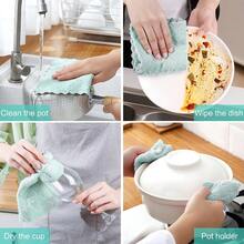1/5/10/15/20pcs Random Color Extra Large & Thick Cleaning Cloths, Soft, Quick-Drying, Oil-Free Super Absorbent Microfiber Towels, Suitable For Kitchen, Dining, Tabletop, Car Washing & Polishing, As Well As Kitchen, Bathroom, Home, Household Cleaning - Multicolor - View 8