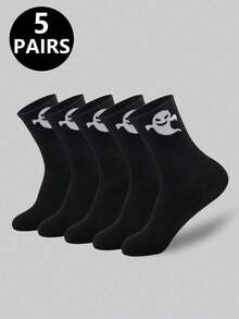 5 Pairs/10 Pairs/20 Pairs/ Men's Casual Socks, Mid Length Socks, White Socks, Winter Socks, Black Socks, Sports, Fall Socks