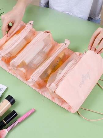 1pc Green Quilted Cosmetic Bag, Fashion Casual Large Capacity Handbag, Tablet Sleeve, Sanitary Pad, Wired Earphones, Charger, Lipstick, Cosmetics, Home Decor, Suitable For Moms, Students, Office Ladies, Commuters, Keys, Holiday Gift