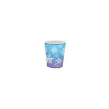 10pcs/20pcs/50pcs/Set,Frozen 9-Inch 7-Inch Plate Set - Snowflake Round Cutlery, Disposable Winter Paper Dessert Plates And Napkin Forks For Christmas Winter Wonderland Party Supplies Table Decorations - Multicolor - View 11