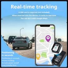磁性迷你 GPS 定位器，具有实时更新、地理围栏、低电量警报功能 - USB 可充电锂电池 400-1.0mAh，用于车辆安全保障 - 彩色 - 查看 6