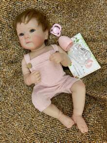 Bettie Doll head 1-4 18 Inch Handmade Realistic Berenguer Baby Doll, Rooted Hair, Washable, Lifelike Newborn Doll, Suitable For Children's Birthday Gift, Accurate Anatomical Structure - Multicolor - View 5