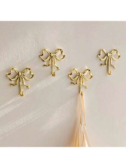 1pc Polished Brass Butterfly Hook - Wall Mounted Decorative Hanger With Screws, Ideal For Coats, Towels, Bags, Doors, Bathrooms, Kitchens And Bedrooms, Suitable For Holiday Decorations Like Thanksgiving, Valentine's Day, Halloween, Christmas, New Year