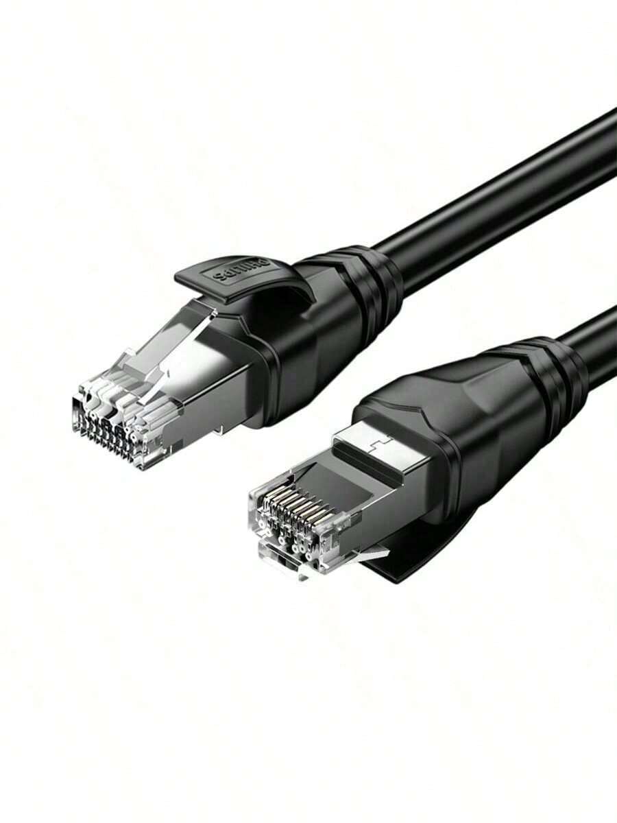 PHILIPS SWA1970/93 Cat8類工程級網路線 純銅雙屏蔽網路線 萬兆網路支援 電競級高效能傳輸解決方案 - 黑色 - 查看 1