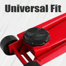 AT83502T - 3AB Torin 10 - Protector de riel de Marco ranurado en Cruz 10 Color Negro, Paquete de 1 - Almohadilla jack de 4 pulgadas - Ver 4