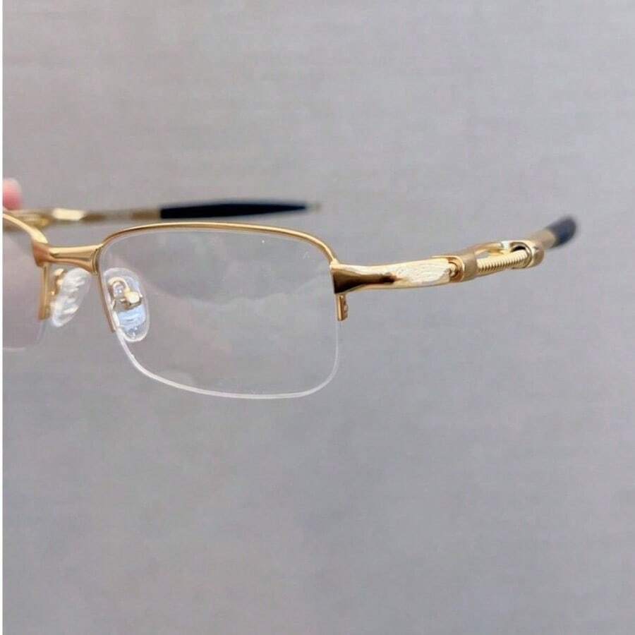 Óculos Armação de Descanso Metal Mola Sem Grau Lupa Descanso Mola - Multicolorido - Visão 1