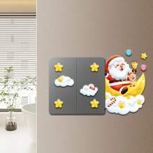 Adesivos de Interruptor com Tema de Natal - Boneco de Neve, Árvore de Natal, Papai Noel, Adesivos Decorativos de Parede de Chapéu de Papai Noel, Adesivos de Parede de Ano Novo e Natal - Adequado para Decoração de Parede, Tomada Doméstica, Decoração de Casa, Decoração de Quarto, Decorações de Natal, Decoração de Natal, Decoração de Parede