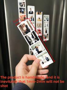 1/3/5 Piezas, Imán de nevera personalizado con foto en negro/blanco, adecuado para decoración de refrigerador, decoración de pared, decoración navideña, se puede usar como regalo de vacaciones para familiares y amigos