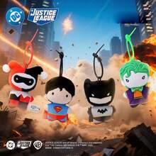 Justice League 9cm Soft Plush Keychain Justice League Batman Superman Harley Quinn Joker Cute Cartoon Movie Dolls Creative Christmas Gifts