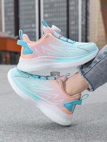 Calçados infantis, calçados esportivos infantis para meninos e meninas, calçados esportivos casuais de malha respirável, calçados infantis com amortecimento macio e protetor de alta qualidade