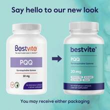 BESTVITE PQQ 20mg (Pyrroloquinoline Quinone) (120 Vegetarian Capsules) - No Stearates - Vegan - Non GMO - Gluten Free - 白色的 - 查看 7