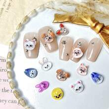 1SET/20PCS Kpop Animal Mini 3D Stickers DIY Decoration, Nail Phone Case Decoration Stickers SKZOO Mini Stickers Girlfriend Gift - Multicolor - View 5
