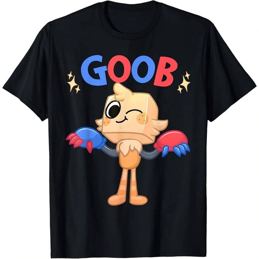 Dandy's World Birthday  Goob Birthday Dandy's World Kids T-Shirt - 黑色1 - 查看 1