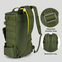 PSKOOK Multifunctional Fishing Backpack Tackle Bag With Rod Holders Fish Equipment Storage Molle Pack Camping Hiking Outdoor Sports Bag