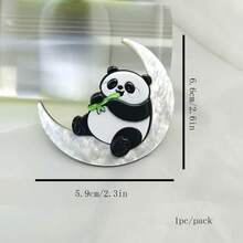 Handmade Cute Panda & Cat Acrylic Brooch - Combining Modern Minimalist And Vintage Style, Sweet Accessory For Scarf, Versatile Gift Jewelry Costume Accessories Bag Charms Office Accessories