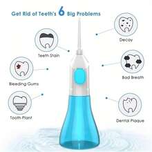 1pc Manual Portable Handheld Tooth Cleaner, Water Flosser Oral Irrigator Withtongue Scraper And Dental Floss, Nasal Irrigator, Dental Flossers For Home Oral Care, For Daily Oral Hygiene And Travel Use, A Thoughtful Gift For Festive Gift Exchanges!