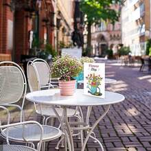 3/6 件亚克力标牌架 8.5 X 11 英寸，透明亚克力双面垂直桌面菜单展示架，纸质传单架桌面标牌架，适用于餐厅、办公室、商店、酒店 - 透明 - 查看 6