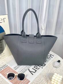 Tunpurle Damen Umhängetasche mit großer Kapazität, Pendler-Shopper, Damen Tragetasche in Teigtaschenform