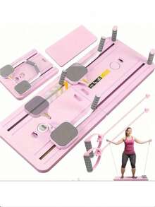 Discos deslizantes plegables multifuncionales 5 en 1 para Pilates, set de moldeado de Pilates, tabla deslizante, rodillo abdominal para entrenamiento del core, fitness, hogar, gimnasio, yoga