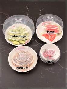 1/2/4/8 Pcs Thick Microwave Oven Lid And Food Cover - Universal Splash Guard, Suitable For Hot Rice, Dishes, Fruits | Microwave , Heat Preservation, Anti-Fly | Cooking Accessories, Suitable For Christmas, New Year, Festivals And Other Celebratory Occasions Kitchen Tools. - Multicolor - View 9