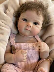 Bettie Doll head 1-4 18 Inch Handmade Realistic Berenguer Baby Doll, Rooted Hair, Washable, Lifelike Newborn Doll, Suitable For Children's Birthday Gift, Accurate Anatomical Structure - Multicolor - View 7