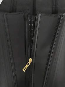 1pc Women's Snap Button Zipper Waist Trainer Cincher Belt For Fitness