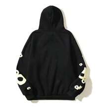 Hip Hop Spider Hoodies Set Y2k Hoodie Tracksuit Pullover Sweatshirt For Women Men Matching Hoodies Street Suit Two-Piece Set All Over Print Animal Cut & Sew Casual Cute Drawstring Conjunto Para Mujer - 黑與白 - 查看 3