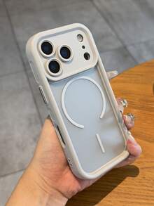 半透明磨砂摄像头保护磁吸无线充电手机壳，兼容 17 Pro Max、17 Pro、17 Air、17、16、15、14、13、12、11 Pro Max，Armor Plus 后盖 - 灰色 - 查看 5