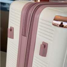 10kg Carry-On Luggage With 360° Wheels Travel Hand Luggage - 米色 - 查看 3