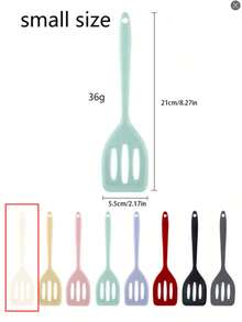 1PC Silicone Slotted Design Non-Stick Mixing Pancake Turner Spatula Cooking Tool,Small Silicone Slotted Spatula,Heat Resistant Non-Stick Cooking Steak Pancake Spatula Kitchen Utensil,For Cooking, Baking,Grilling & Non-Stick Cookware,For Eggs, Pancakes & More