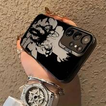 Fundas Populares de Anime paraóviles Solos para S25 S24 S23 S22 S21 S20 FE Ultra Plus 4G 5G, Cubierta Trasera Anticaída y Mate17   17promax - Negro - Ver 6