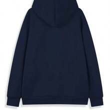 Slogan Graphic Retro Street Style Hooded Sweatshirt For Men - 100% Polyester Soft Breathable Warm Winter Hoodie With Gothic Letter Print (Evil Design), Hip Hop Sportswear, Front Pocket, Long Sleeve Casual Pullover, Suitable For Gym, Outdoor & Casual Gown - Red/Black Contrast Men's Style - Ideal For Fall And Winter Layout, Hoodie - Black - View 8