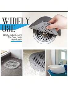1pc Silicone Hair Catcher And Drain Stopper For Bathtub/Shower - Prevents Clogging And Odor - Multicolor - View 4