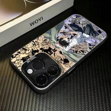 Funda de teléfono Anime  para iPhone 16, 15, 14 Pro Max, 13, 12, 11 Pro, X, XR, XS Max, 8, 7 Plus - Cubierta trasera mate a prueba de golpes, accesorios móviles, cultura pop, impresión UV, cubierta duradera, entusiastas de la cultura pop, entusiastas de la tecnología - Mezcla de colores - Ver 7