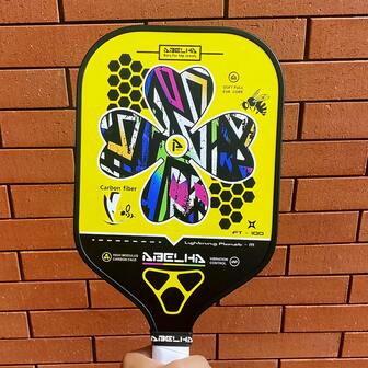 匹克球拍，碳纤维匹克球拍，形状和厚度适合专业运动员球拍，强力旋转和力量表面