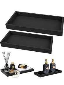 Plateau à bijoux, plateau de rangement, organisateur de table de chevet, plateau EDC, peut contenir les clés, le portefeuille, les lunettes de soleil, les montres, les pièces, le téléphone portable, le cologne