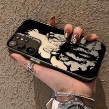 Fundas Populares de Anime paraóviles Solos para S25 S24 S23 S22 S21 S20 FE Ultra Plus 4G 5G, Cubierta Trasera Anticaída y Mate17   17promax - Negro - Ver 4