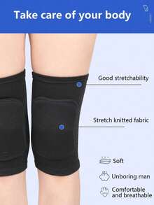 Unisex Knieschoner, leicht atmungsaktiv elastisch bequem aus 4-Wege-Stretchnylon für Laufen Radfahren Sport, warm für Herbst/Winter - Verschiedenfarbig - Übersicht 2