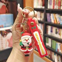 Santa Claus Doll Keychain Elk Socks Christmas Tree Pendant Superhero Themed Gift For Christmas, Halloween, Valentine's Day Gift Gift Ideas Bag Accessories Lanyards With Id Holder Car Accessories Bag Charms Car Accessories Teacher Friend Sister - Multicolor - View 11