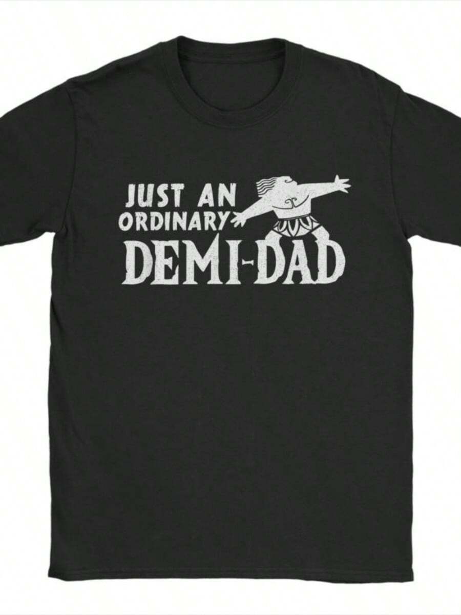 Funny Moanas Maui Stronge T Shirts Men Cotton Vintage T-Shirt Crew Neck Just An Ordinary Demi Dad Tees Short SLeesve Clothing Gift - 黑色 - 查看 1