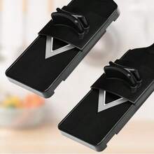 Vegetable Shredder Fruit Salad  Cabbage  Potato Slicer Cucumber Slicer American Multifunctional Shredding - 黑色 - 查看 3