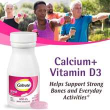 Caltrate 600 Plus D3 Plus Minerals Calcium And Vitamin D Supplement Tablets, Bone Health And Mineral Supplement For Adults - 165 Count - Flavor NameD - 查看 2