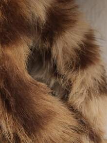 HH femei solide din blană artificială jachete mâneci lungi pentru căldură iarna haină feminină la modă guler întoars Loose casual îmbrăcăminte de exterior