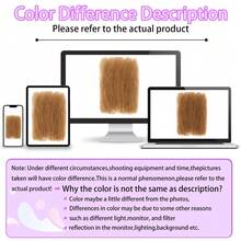 1 包 Afro Kinkys 散装头发，用于编织辫子接发 8 英寸 DIY 合成非洲卷曲辫子头发，用于微扭修复辫子，弹性非洲扭发，适合女性 - 金色 - 查看 10