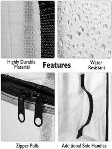 2/4 包 2.43 盎司超大搬家袋或收纳袋 – 大号搬家箱，带背包肩带、拉链和提手 – 重型包装袋，适用于搬家、大学宿舍、圣诞装饰、收纳整理、储物箱、衣物收纳、旅行、床底收纳等。 - 彩色 - 查看 6