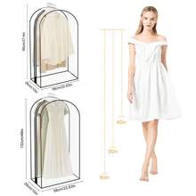 4 Pack Garment Bags With Zip, For Wardrobe, Suit Bags - 2pc 40in 2pc 50in - View 2